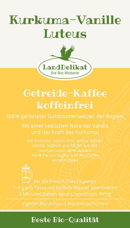 Getreidekaffee mit Kurkuma-Vanille