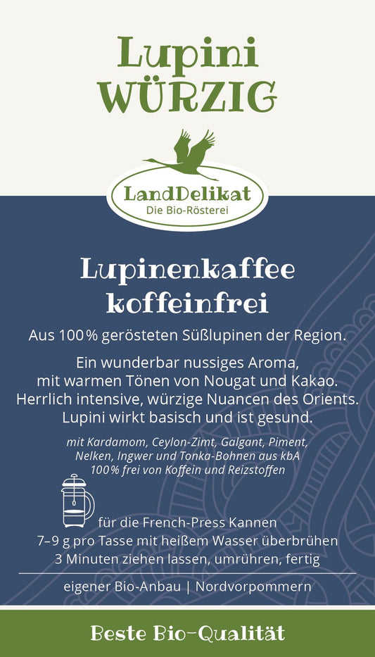 Lupinenkaffee WÜRZIG